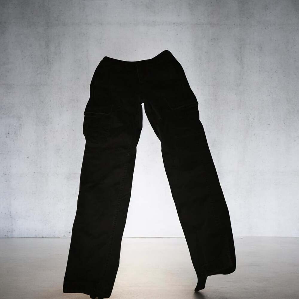American Eagle Slim Cargo Pants Size 28X32 Black Cotton Flex